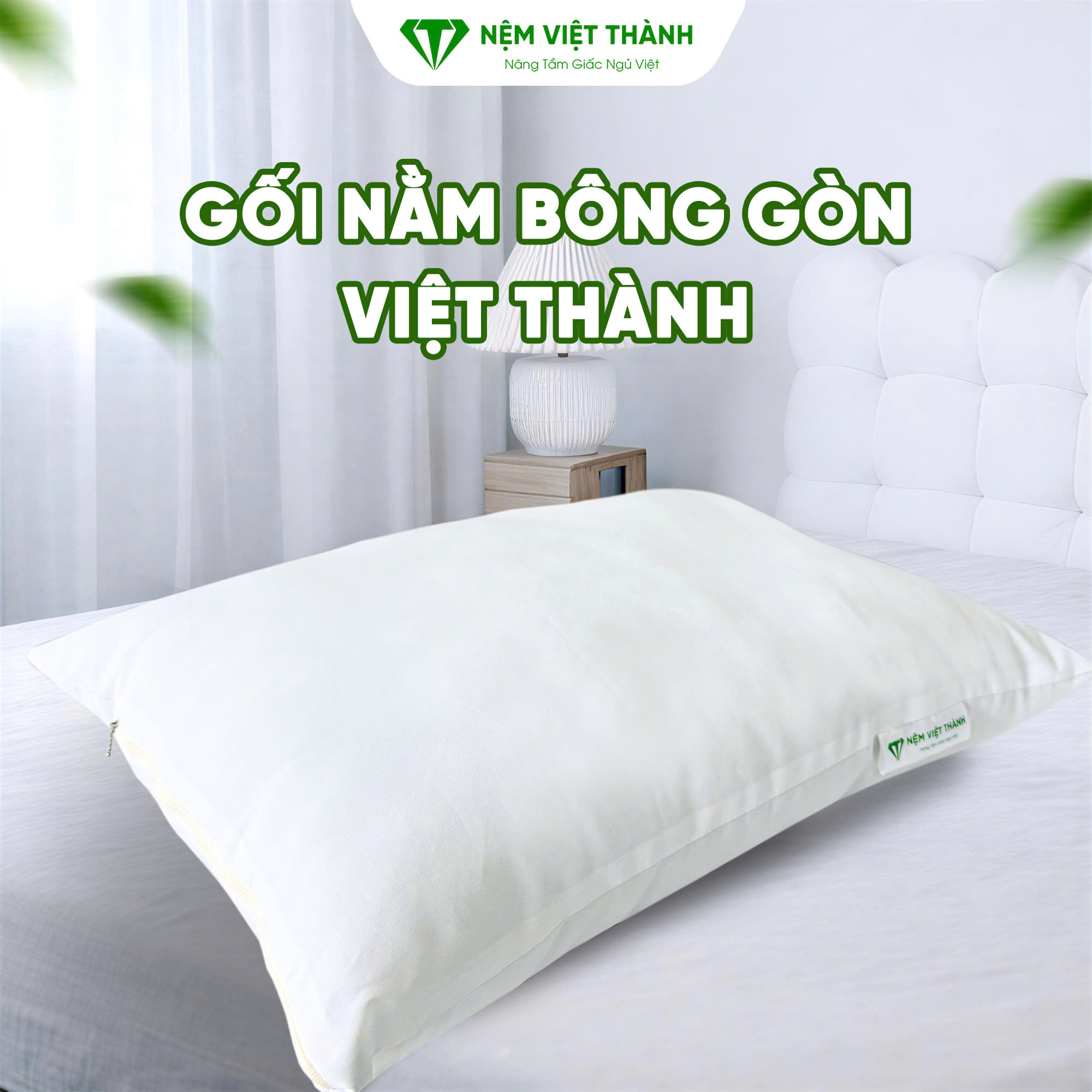 Gối nằm bông gòn Việt Thành Gối nằm bông gòn Việt Thành