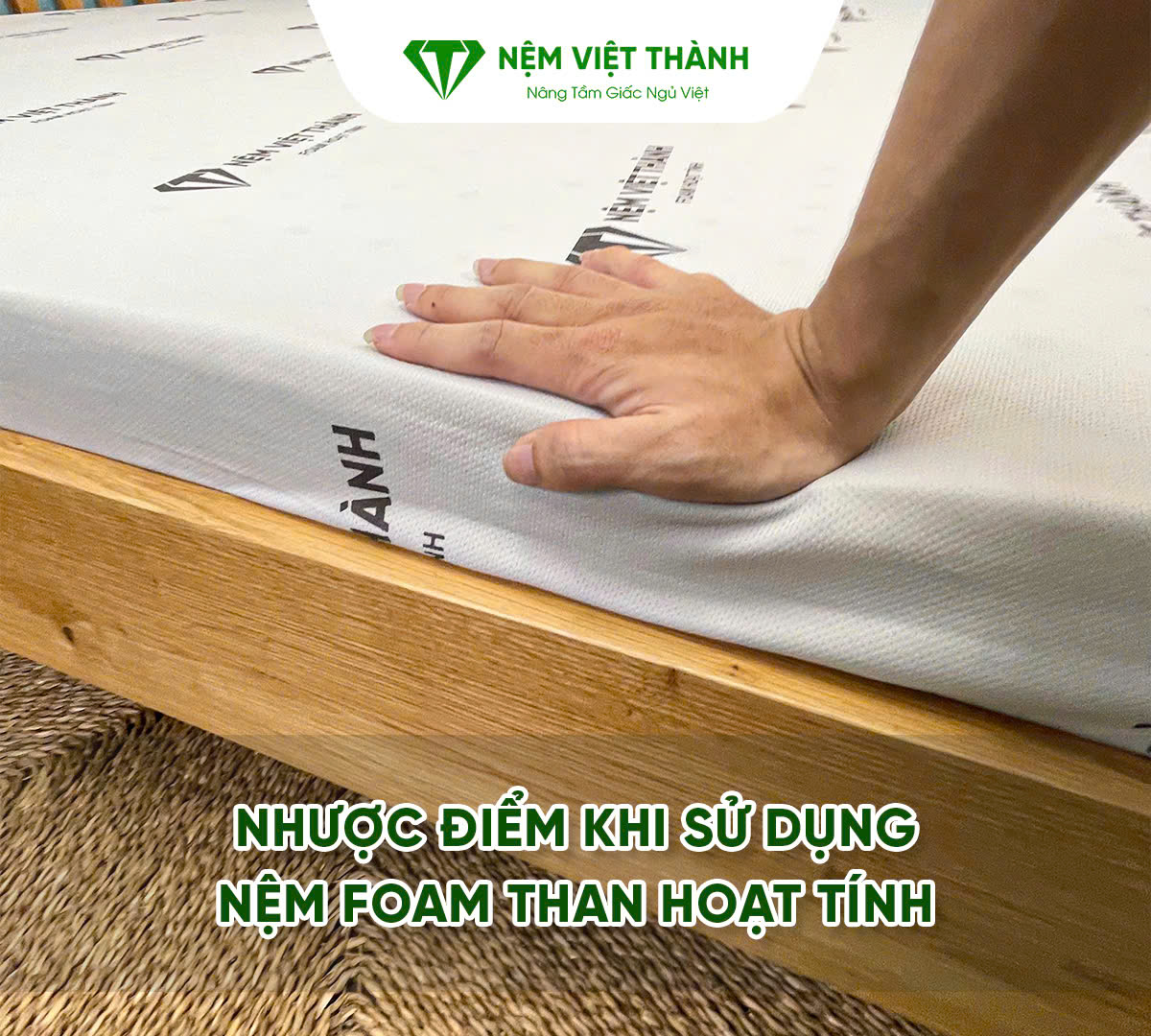 Bên cạnh những ưu điểm thì nệm foam hoạt tính cũng những có những nhược điểm Bên cạnh những ưu điểm thì nệm foam hoạt tính cũng những có những nhược điểm