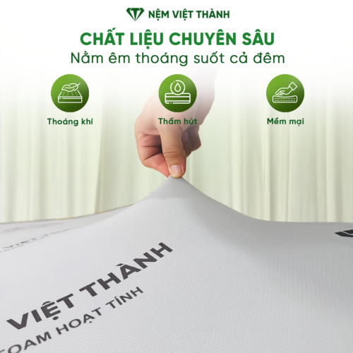 Nệm Foam Hoạt Tính LIVING Nguyên Tấm Việt Thành 3 anh chi tiet 2 9