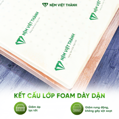 Nệm Foam Vita Nguyên Tấm Việt Thành 6 anh chi tiet 4