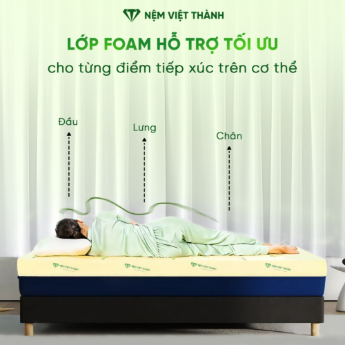 Nệm Foam Vita Nguyên Tấm Việt Thành 7 anh chi tiet 5