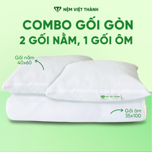 Gối Nằm Gòn Việt Thành 6 combo 2 goi nam 1 goi om
