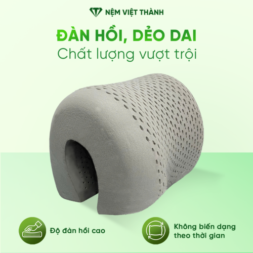 Gối Nằm Cao Su Thiên Nhiên Than Hoạt Tính Việt Thành 3 dan hoi deo dai 2