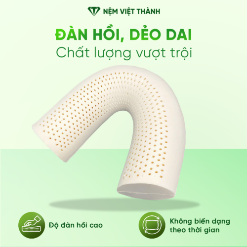 Gối Ôm Cao Su Thiên Nhiên Việt Thành 7 dan hoi deo dai