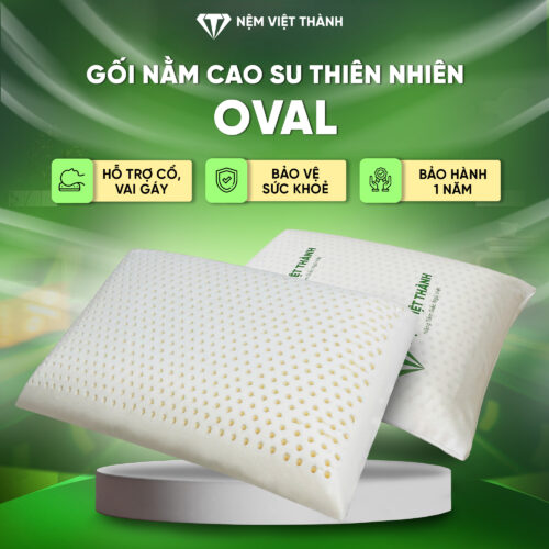 Gối Nằm Cao Su Thiên Nhiên Oval Việt Thành