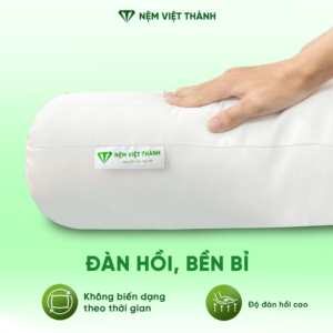 Độ đàn hồi cao, êm ái của gối gòn giúp nâng đỡ cơ thể tối đa
