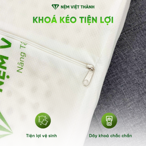 Gối Nằm Cao Su Thiên Nhiên Gợn Sóng Việt Thành 5 khoa keo 1