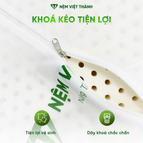 Gối Nằm Cao Su Thiên Nhiên Massage Việt Thành 8 khoa keo 2