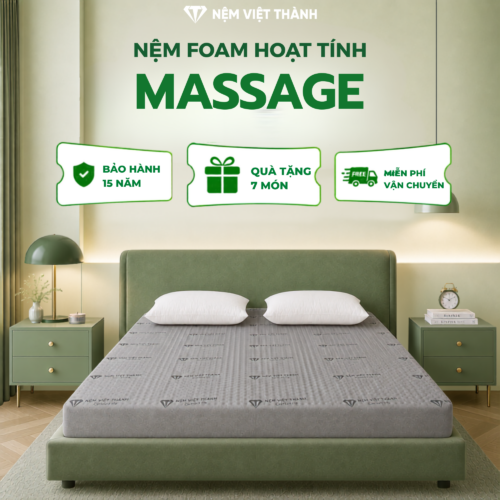 Nệm Foam Massage Hoạt Tính Nguyên Tấm Việt Thành