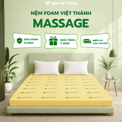 Nệm Foam Massage Nguyên Tấm Việt Thành
