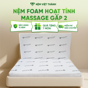 Nệm foam massage hoạt tính gấp 2 Việt Thành