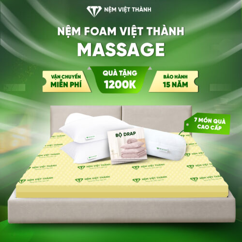 Nệm Foam Massage Nguyên Tấm Việt Thành
