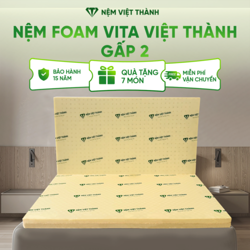 Nệm Foam Vita Gấp 2 Việt Thành