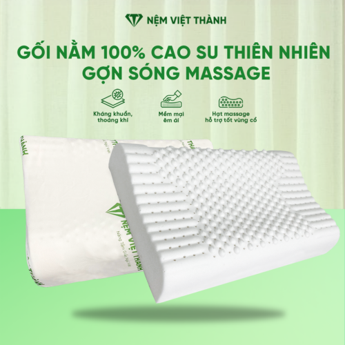 Gối Nằm Cao Su Thiên Nhiên Massage Việt Thành