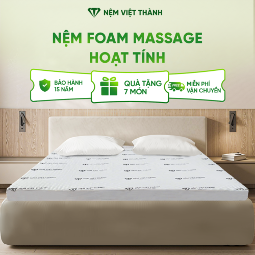 Nệm Foam Massage Hoạt Tính Nguyên Tấm Việt Thành