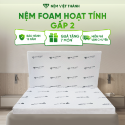 Nệm Foam Hoạt Tính Gấp 2 Việt Thành