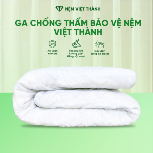 Ga Giường Chống Thấm Cotton Việt Thành