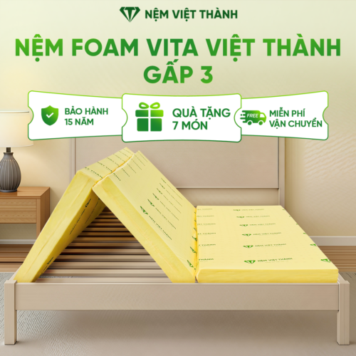 Nệm Foam Vita Gấp 3 Việt Thành