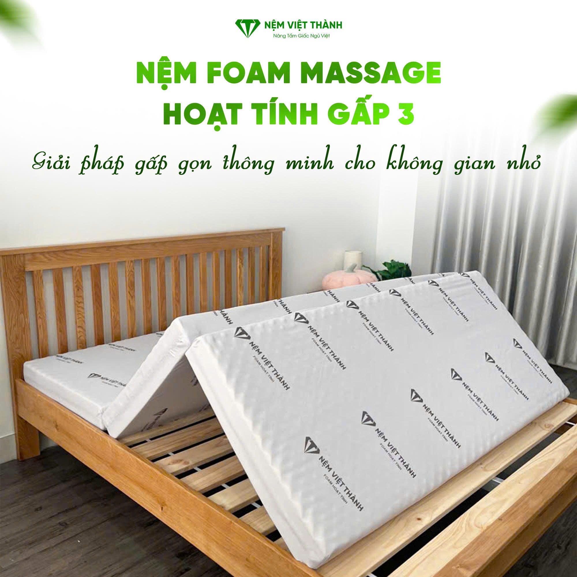 Nệm gấp 2 Việt Thành