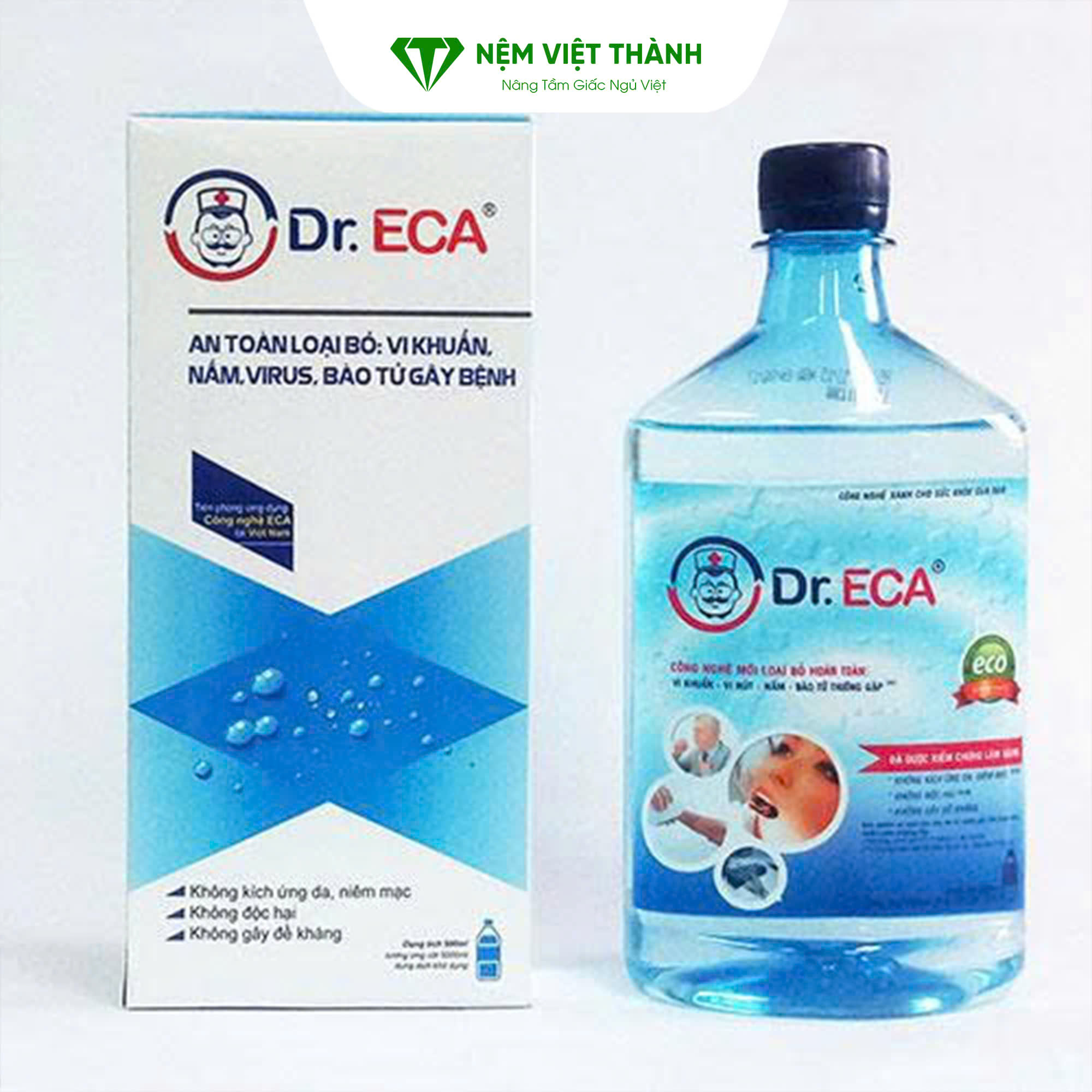 Sử dụng Dr ECA ngâm chăn ga để khử mùi chăn gối