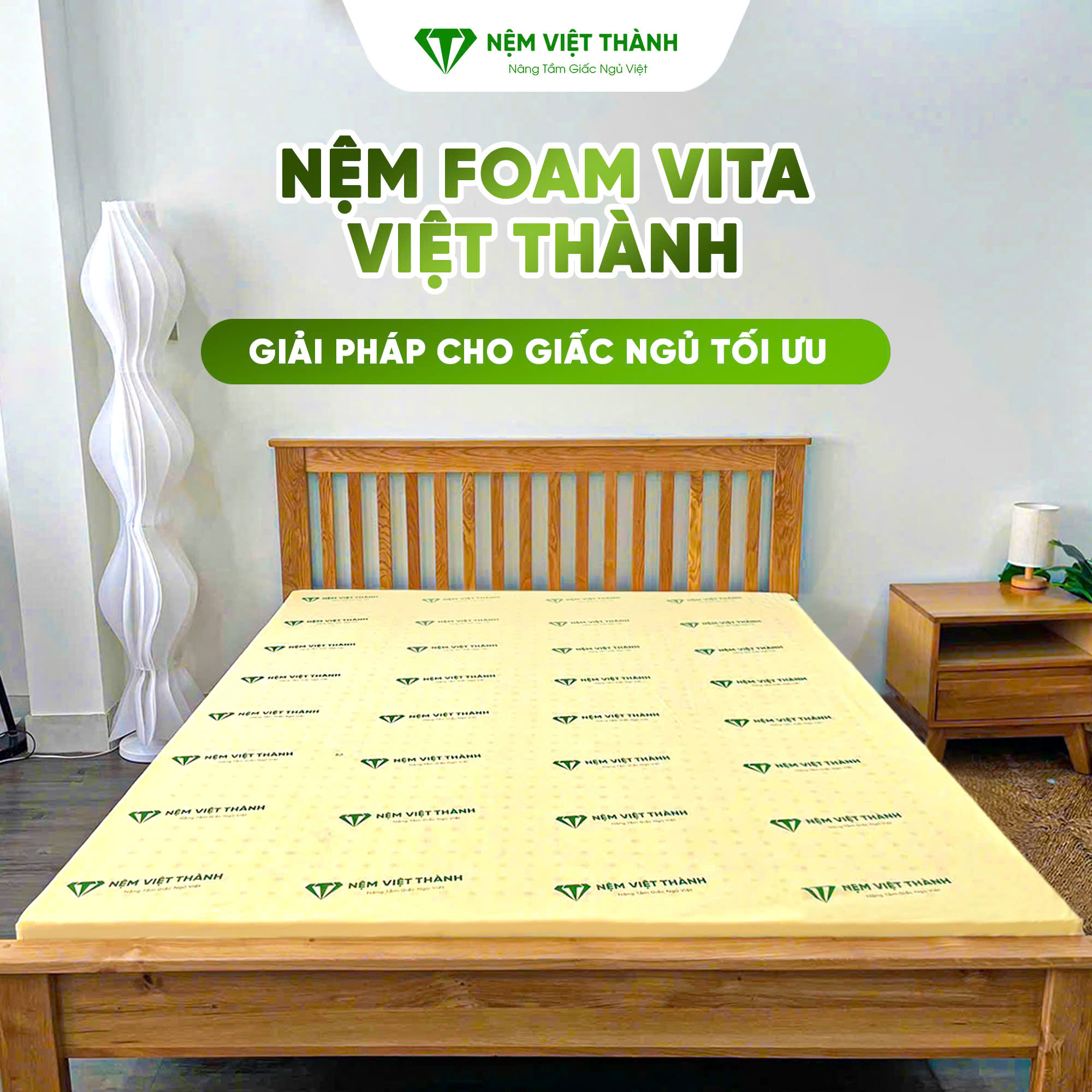 Dòng nệm foam vita nguyên tấm Việt Thành
