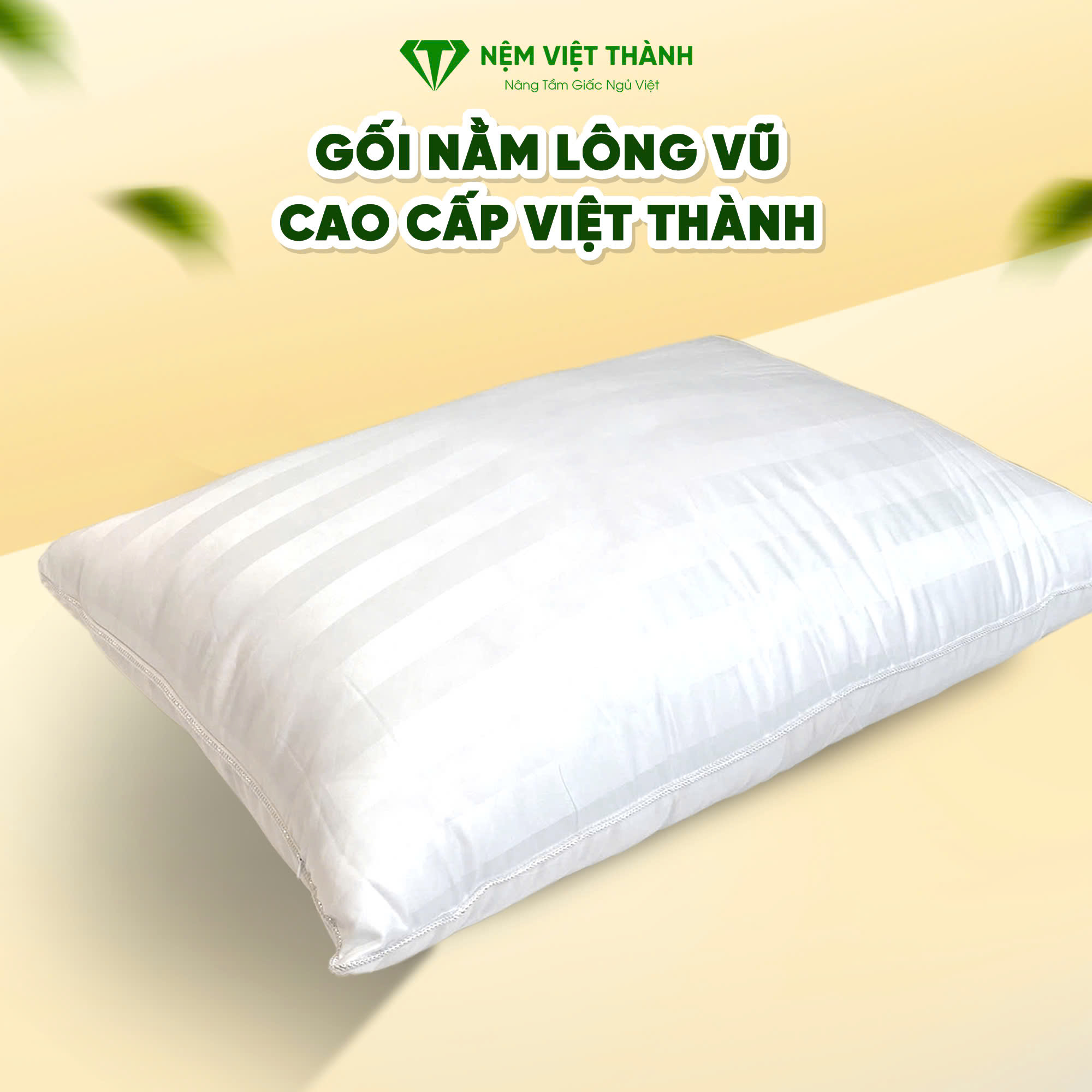 Gối nằm lông vũ Việt Thành Gối nằm lông vũ Việt Thành