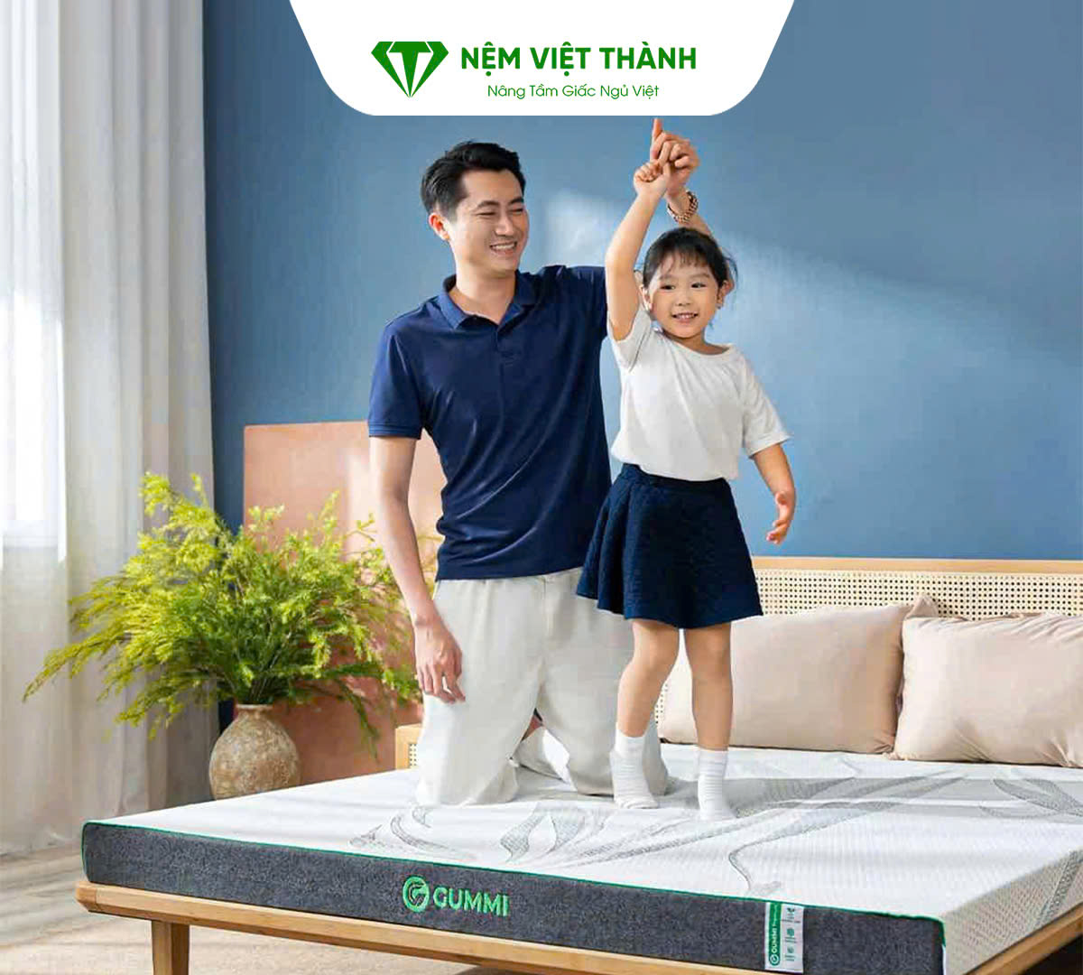 Nệm cao su thiên nhiên Gummi Premium detox 
