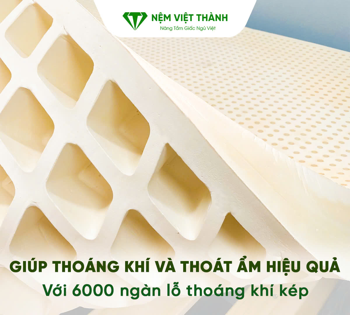 Độ thoáng khí và thoát ẩm là tiêu chí cần thiết của nệm