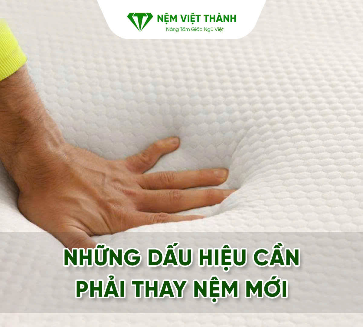 Dấu hiệu nệm đã xuống cấp 