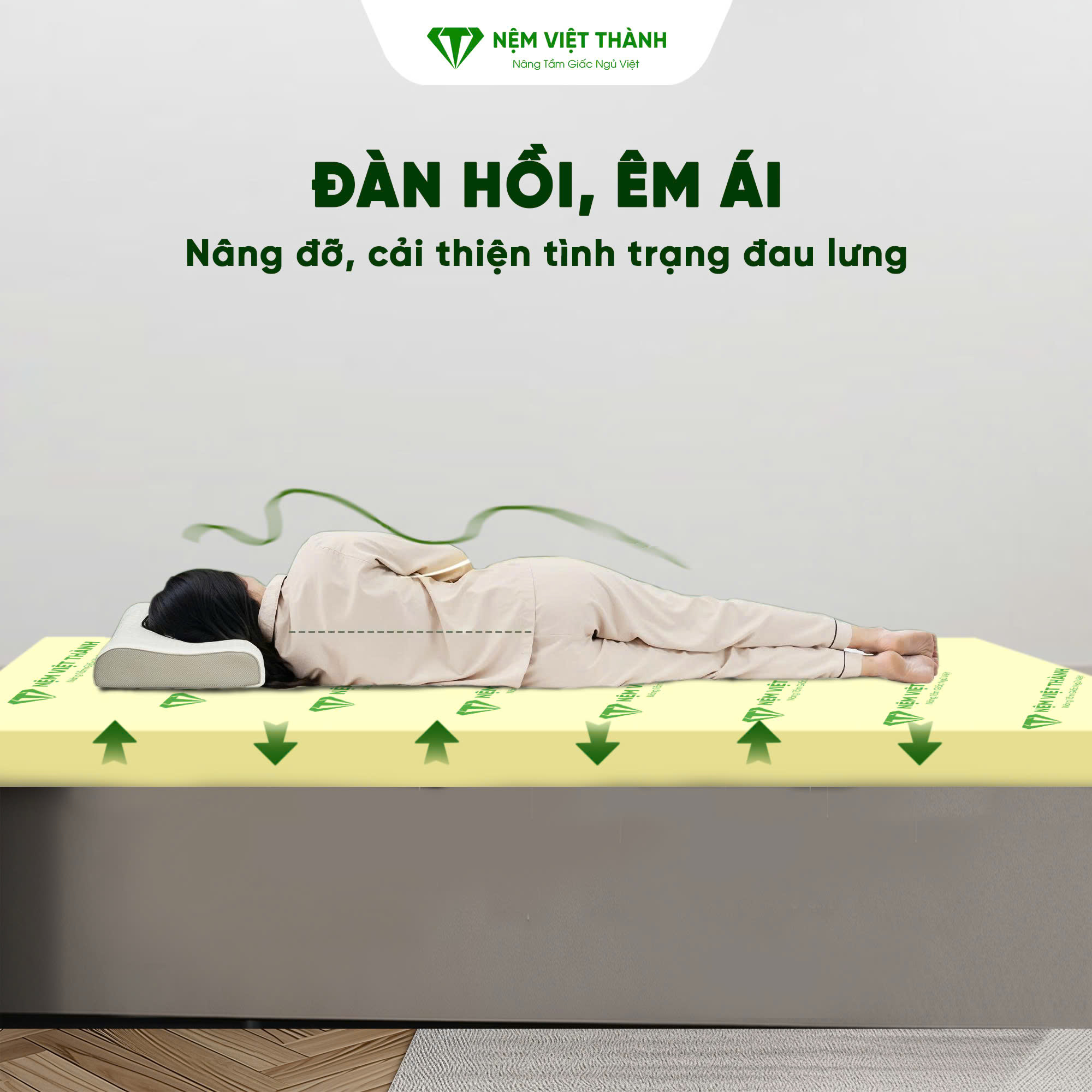 Độ đàn hồi là tiêu chí để đánh giá nệm có êm ái hay không