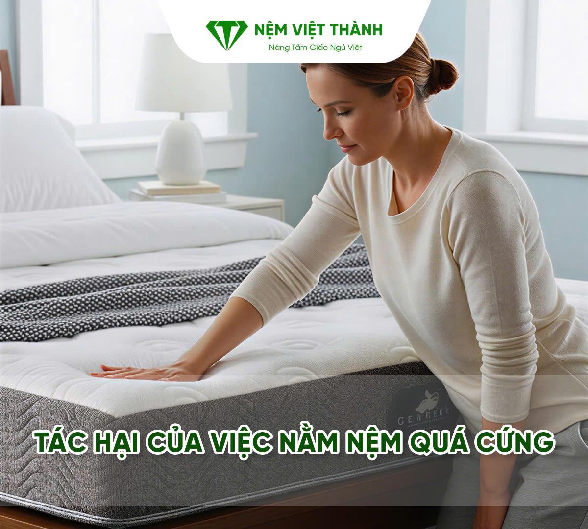 Nằm nệm quá cứng sẽ ảnh hưởng đến cơ thể