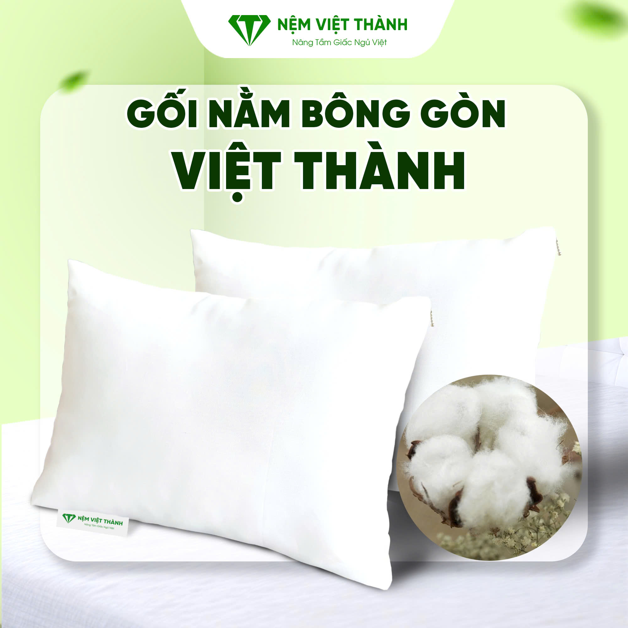 Gối nằm gòn Việt Thành Gối nằm gòn Việt Thành