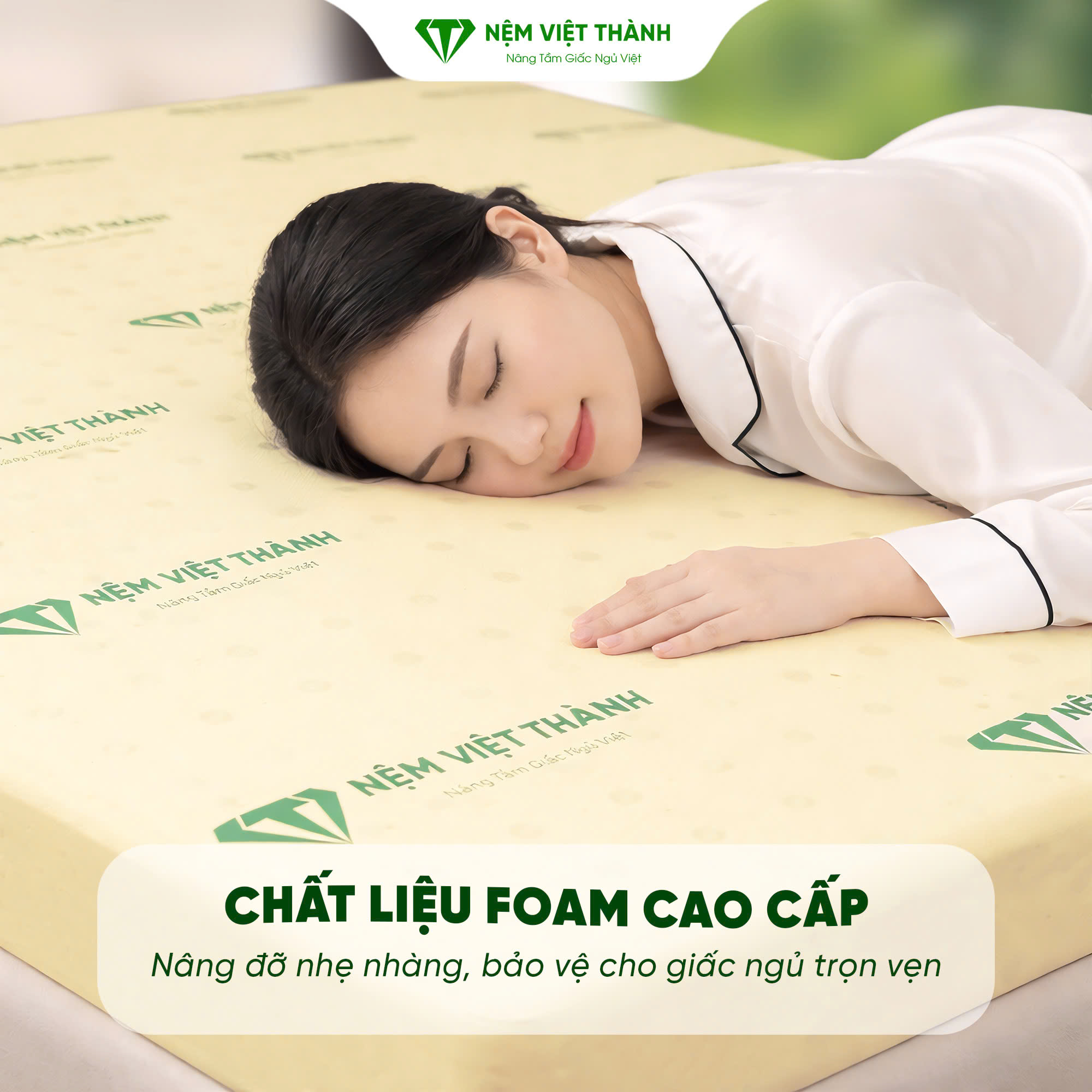 Với chất liệu cao cấp giúp nâng đỡ cơ thể tối ưu
