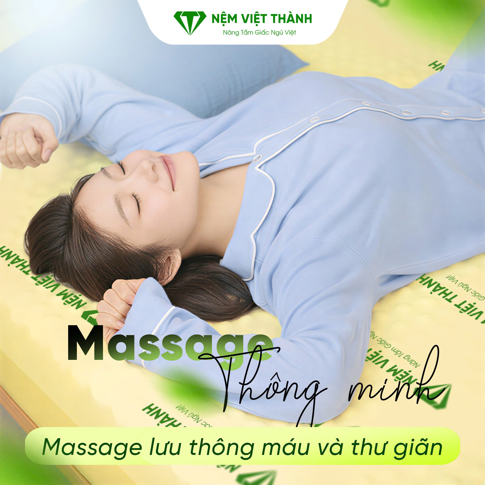 Bà bầu ngủ ngon hơn khi sử dụng nệm có khả năng massage Bà bầu ngủ ngon hơn khi sử dụng nệm có khả năng massage