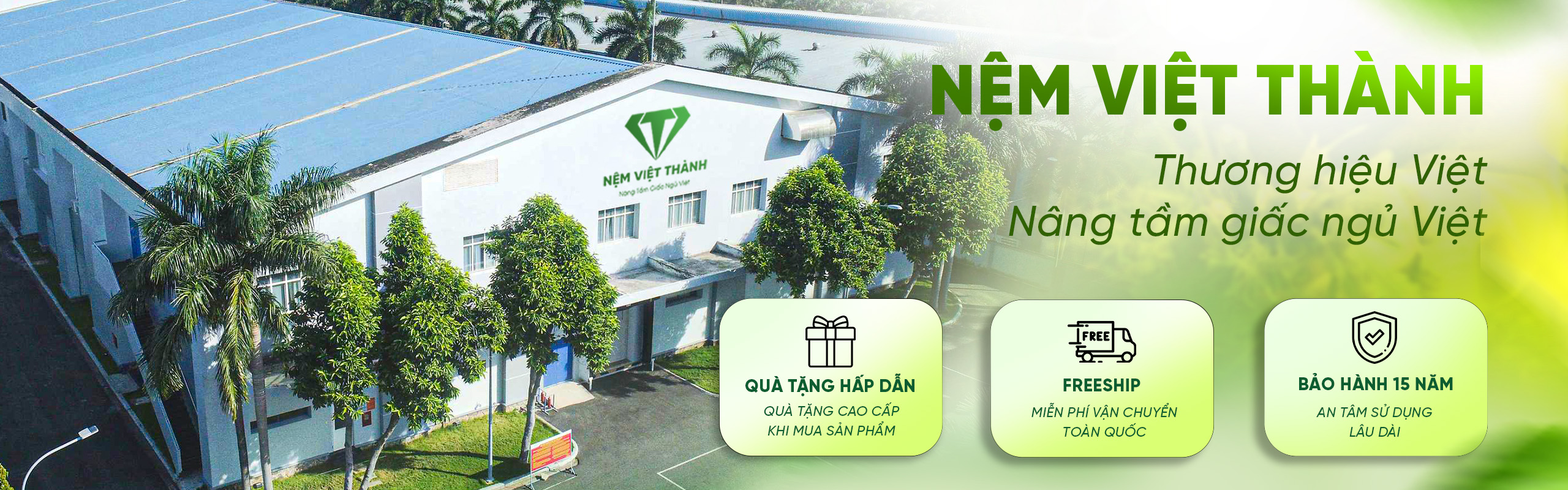 banner trang chu nem viet thanh nha may