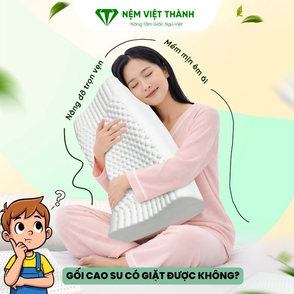 goi cao su giat duoc khong 1