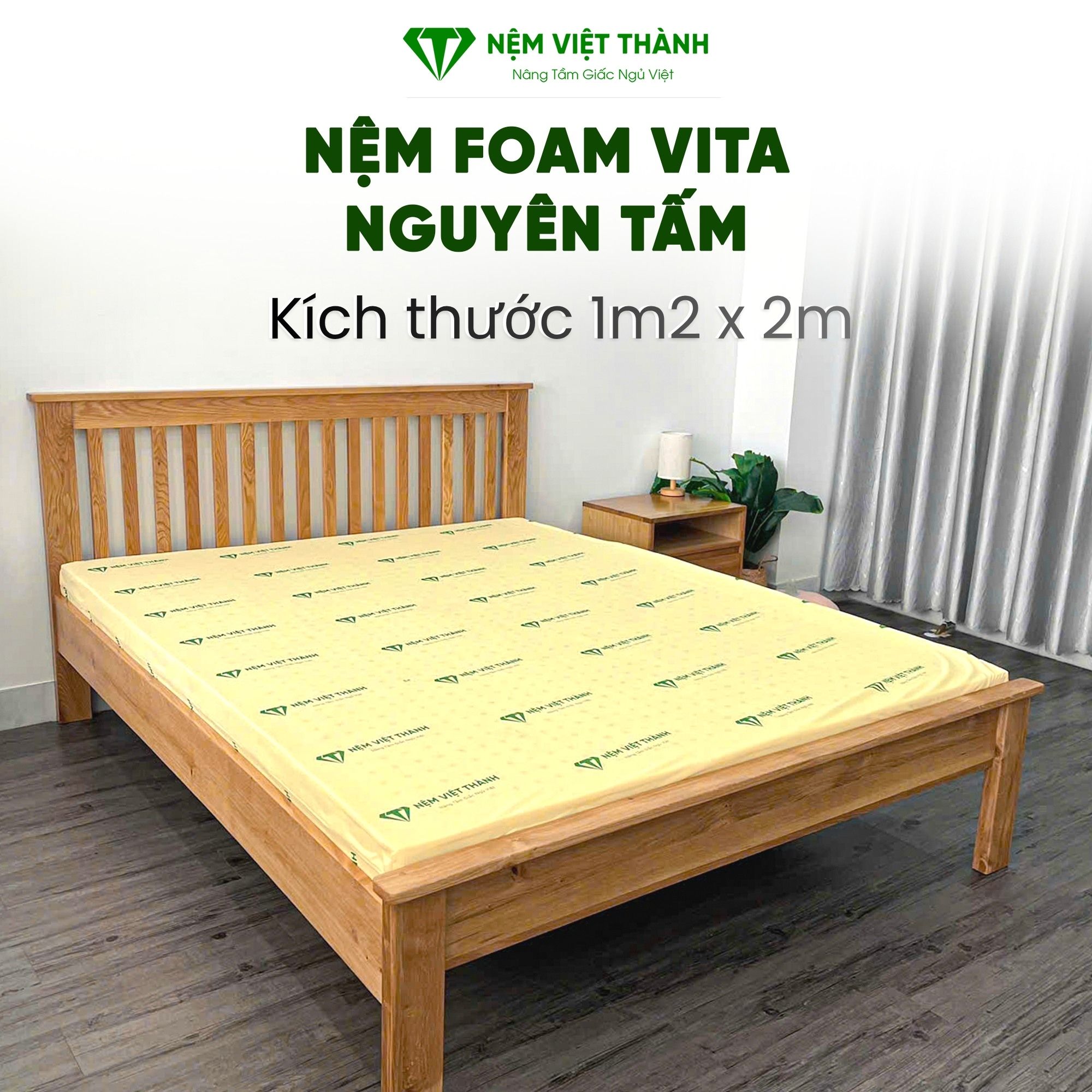 Nệm Foam kích thước 1m2 x 2m