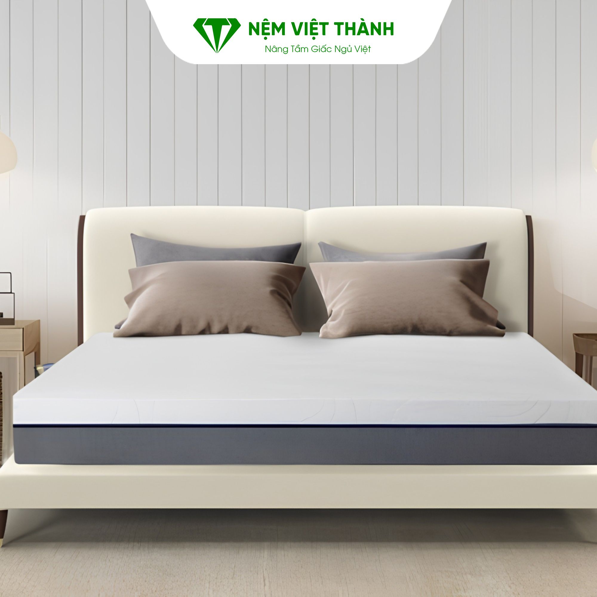 Nệm 1m4 x 2m tối ưu diện tích phòng ngủ hiện đại