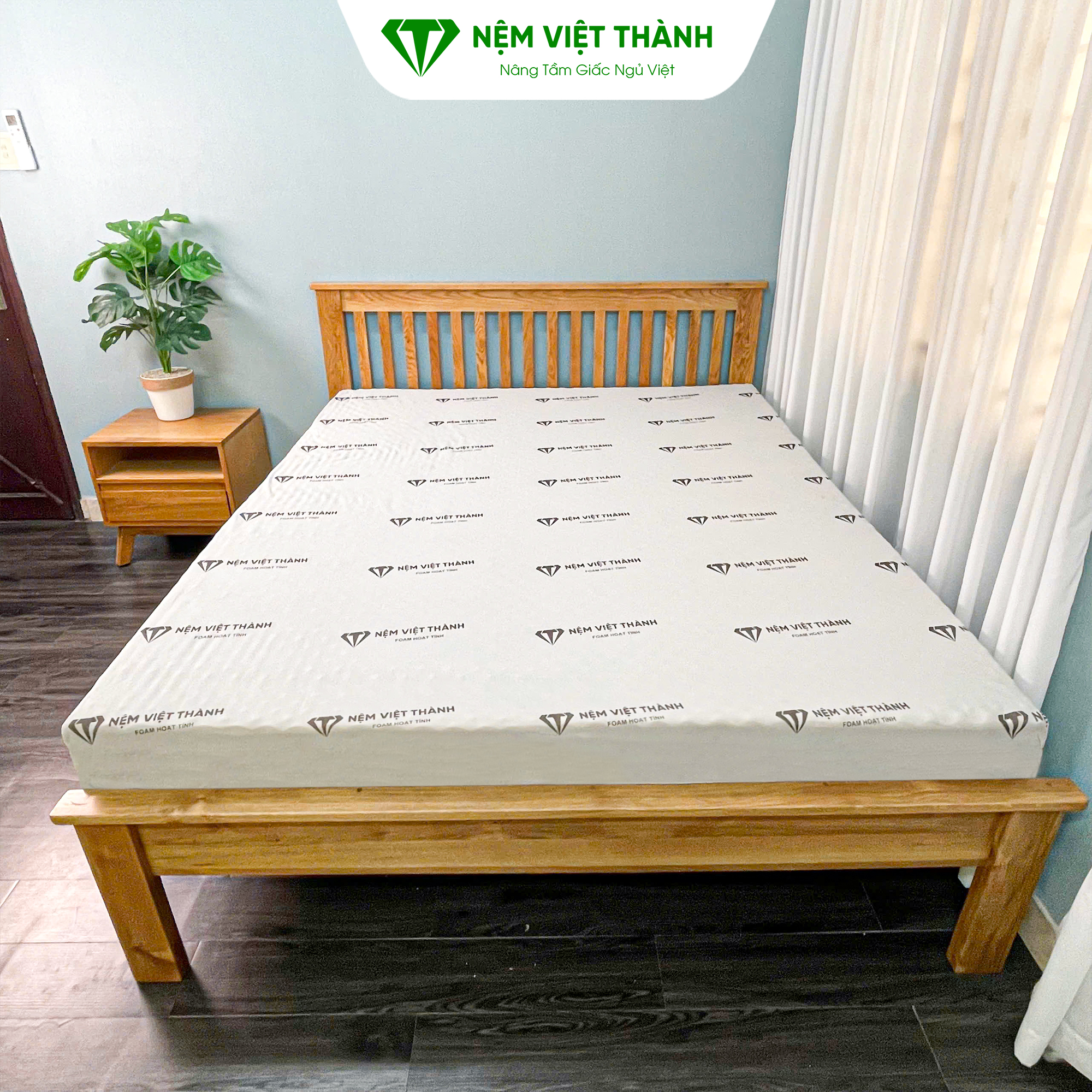Nệm Foam 1m4 x 2m êm ái nâng đỡ cơ thể hiệu quả