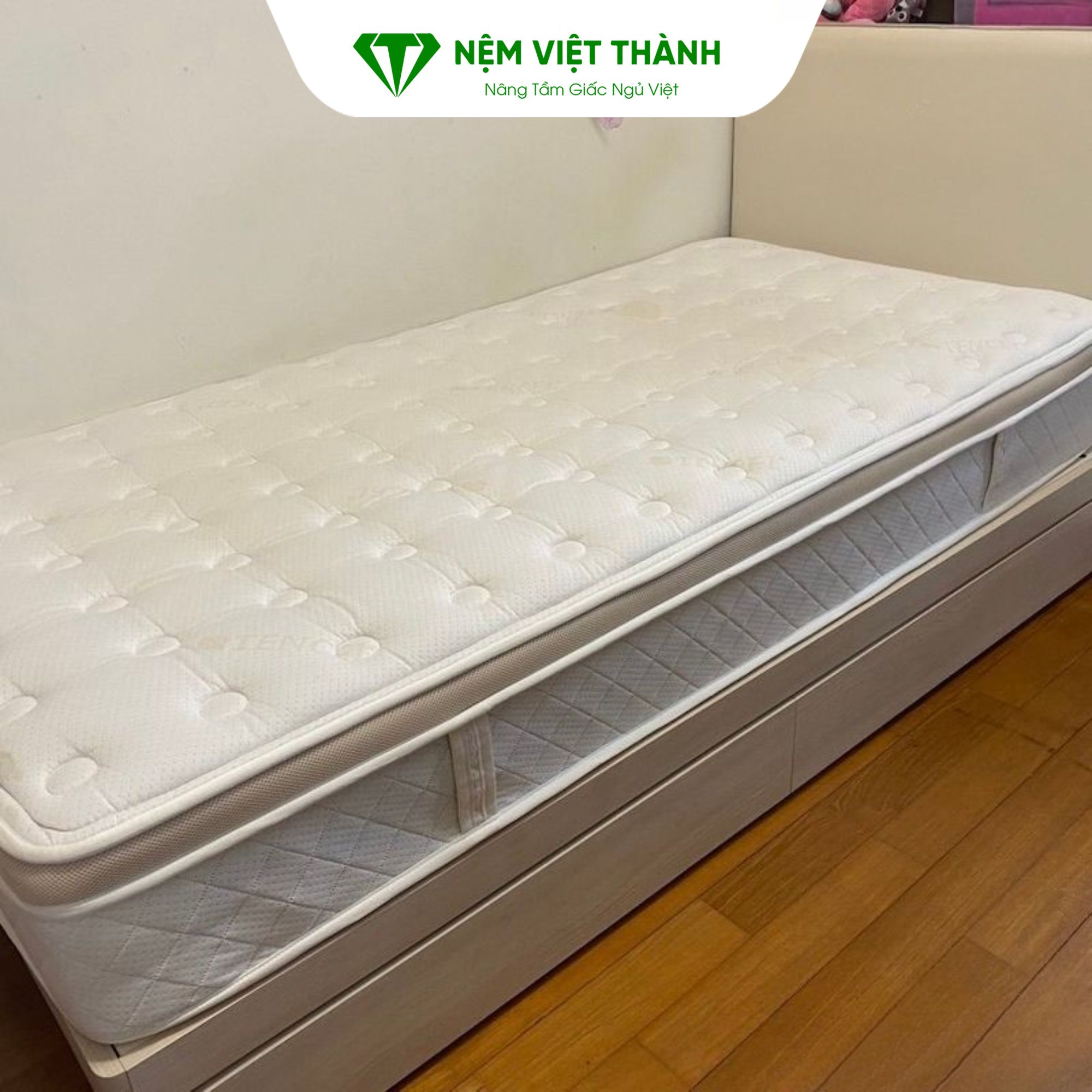 Kích thước nệm 1mx2m phù hợp cho phòng ngủ nhỏ