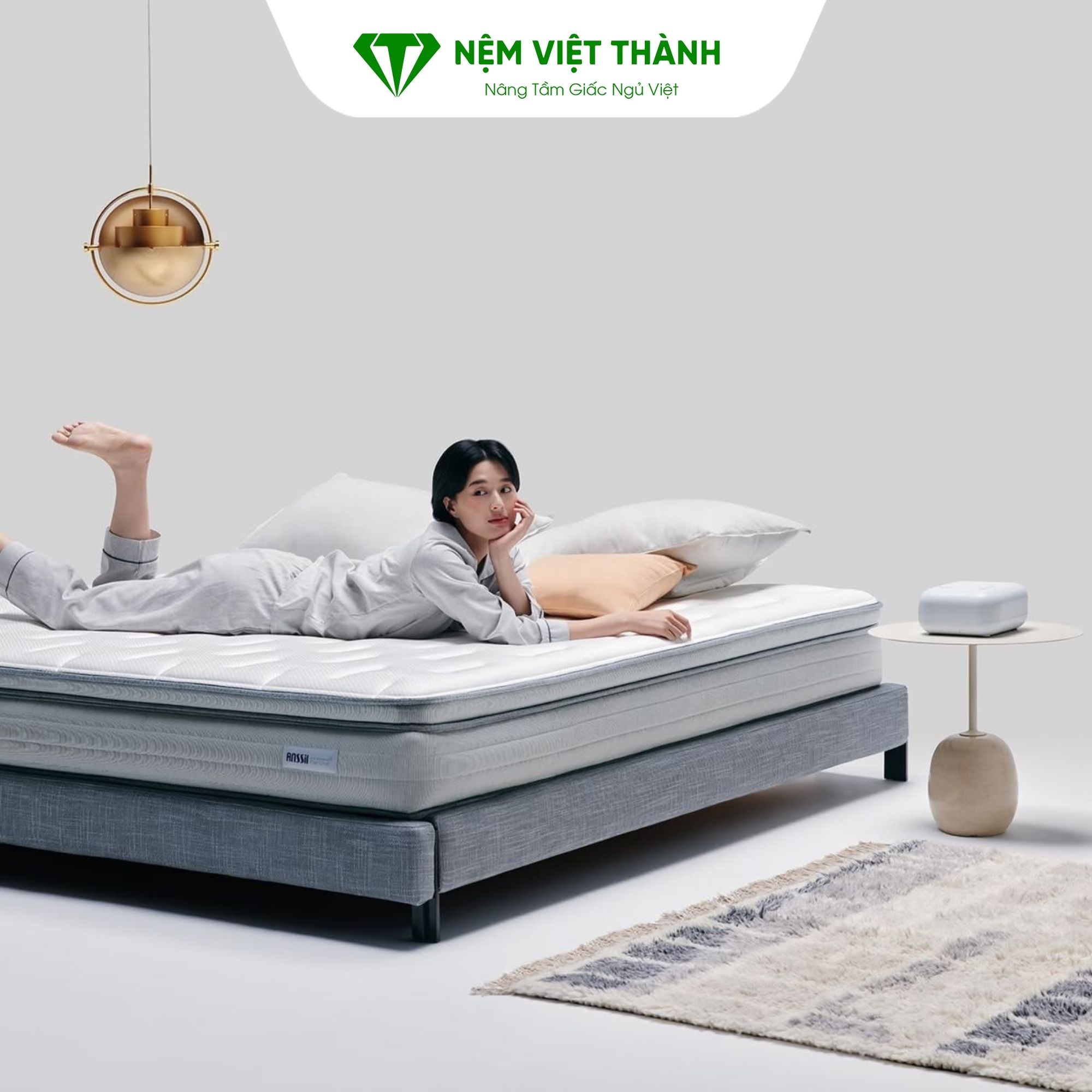 Nệm 2m x 2m là kích thước lý tưởng cho nhiều gia đinh