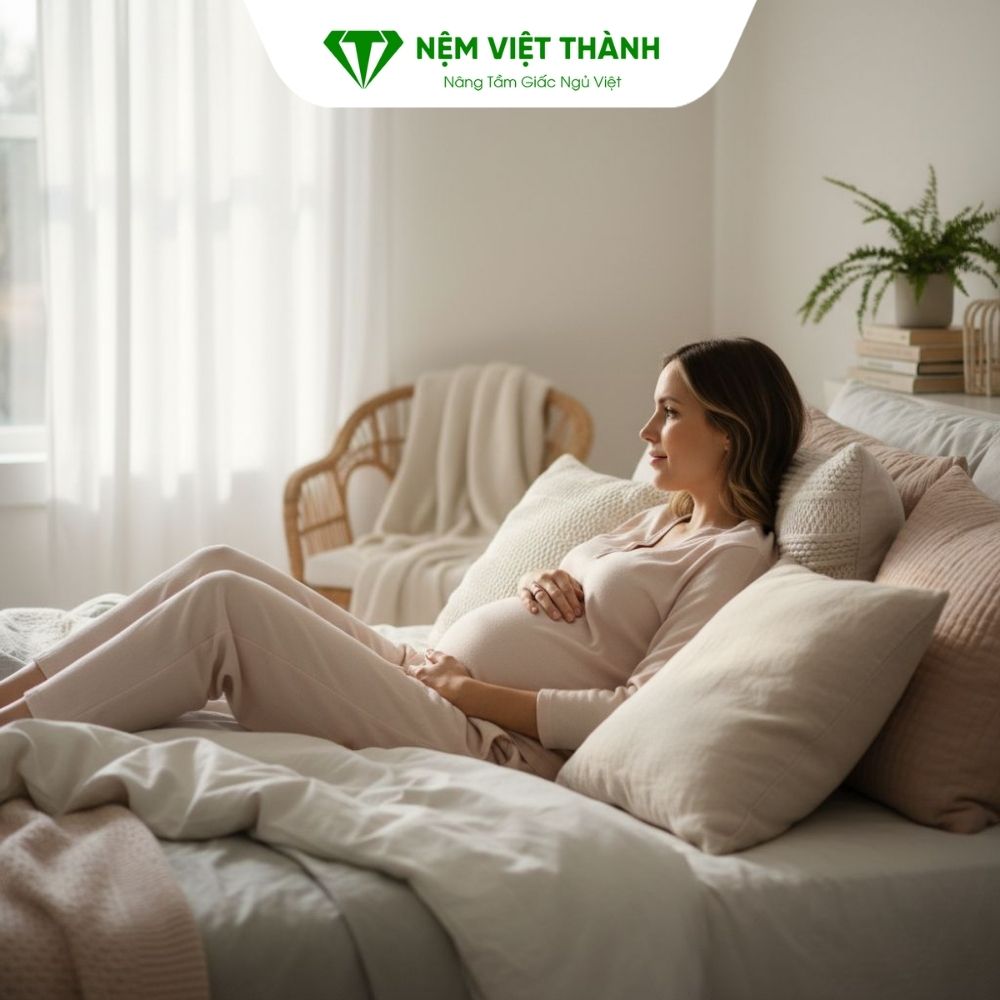Chọn nệm quá cứng hoặc quá mềm cũng sẽ ảnh hưởng đến sức khỏe mẹ bầu