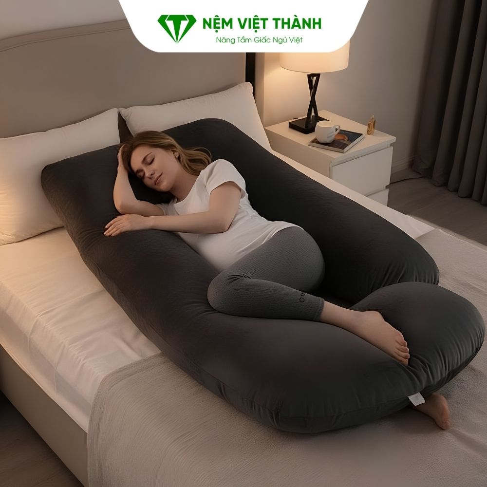 Nệm cho mẹ bầu màu sắc nhẹ nhàng tạo không gian ngủ thư giãn
