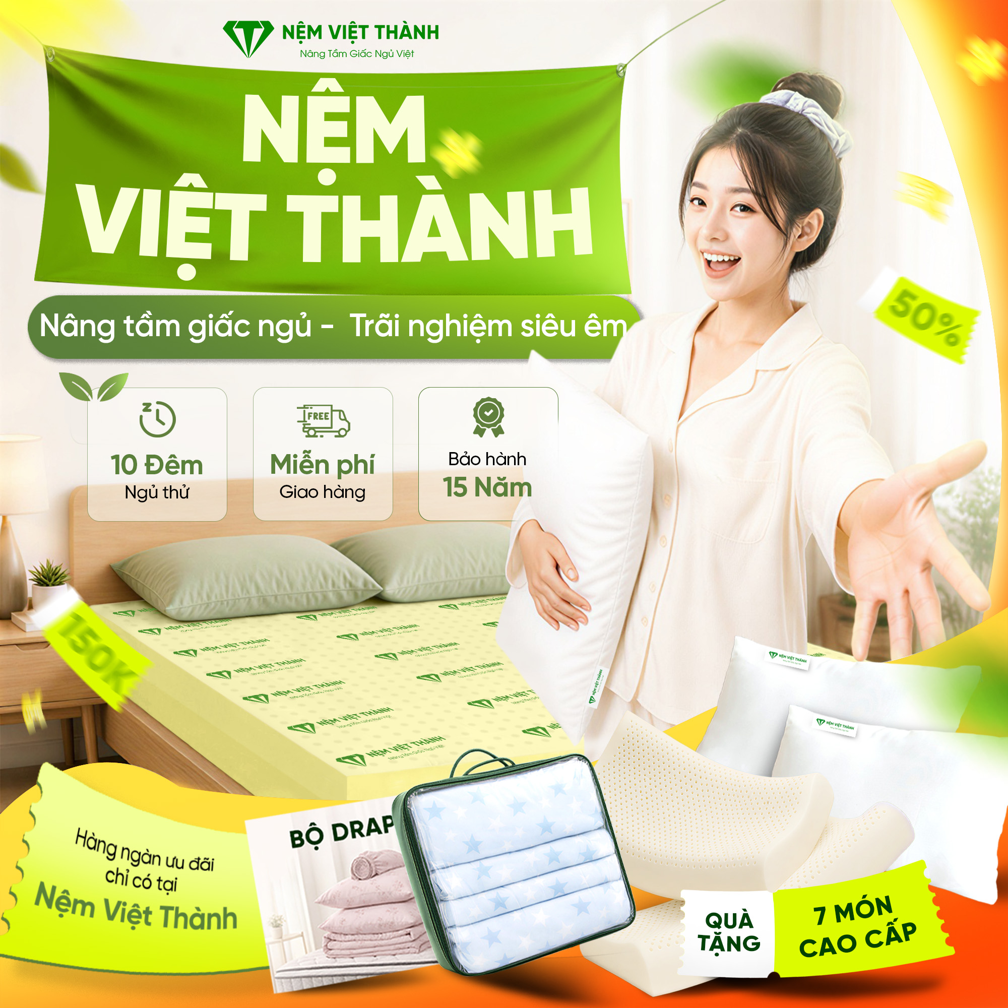 Nệm foam Việt Thành