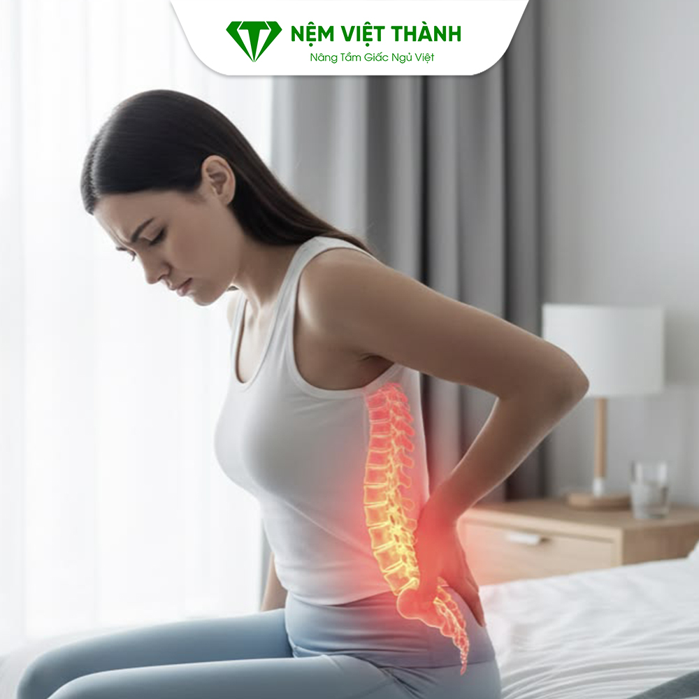 Nệm foam latex phù hợp người bị đau lưng và các vấn đề về cột sống