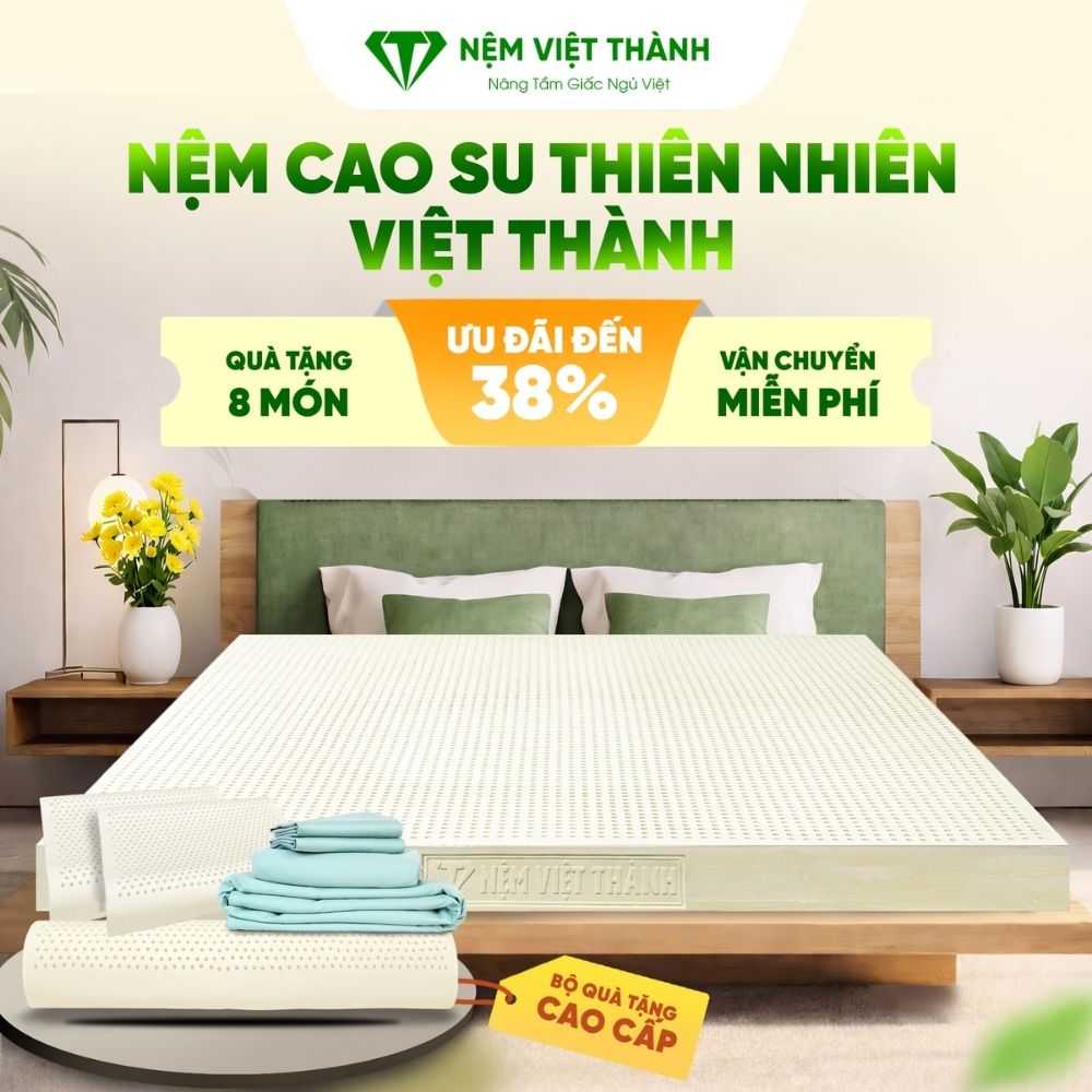 Nệm cao su thiên nhiên Việt Thành một sự lụa chọn hoàn hảo cho bạn