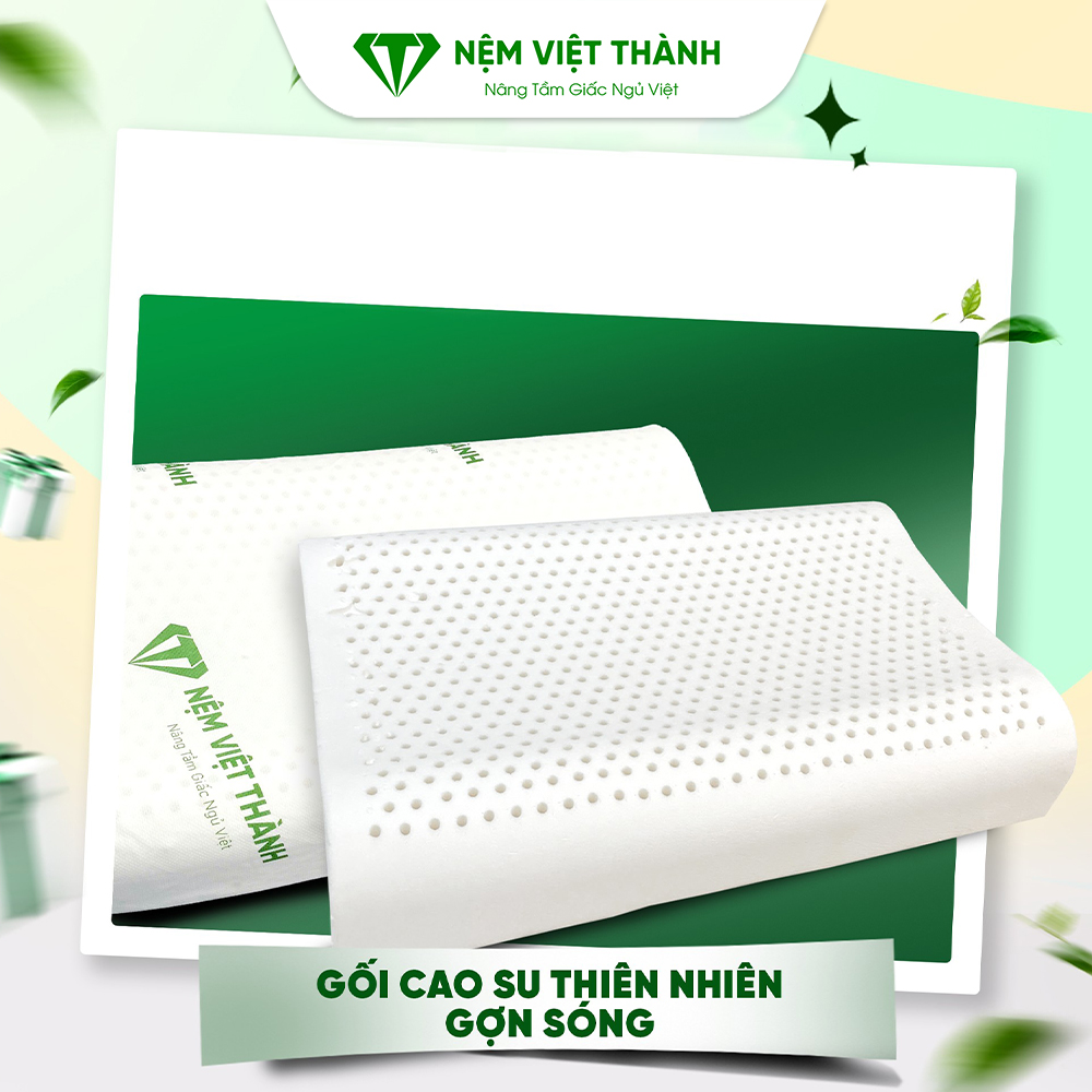 Gối nằm cao su thiên nhiên gợn sóng Việt Thành