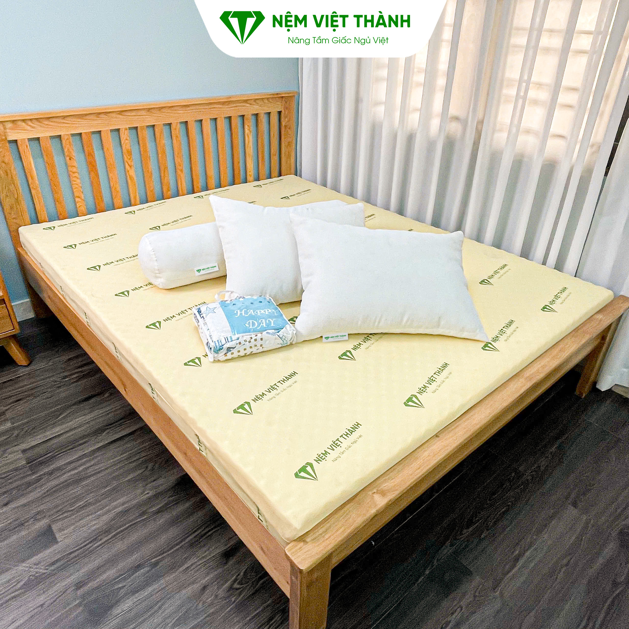 Cấu tạo nệm memory foam thể hiện ưu điểm khi so sánh nệm foam và nệm bông ép