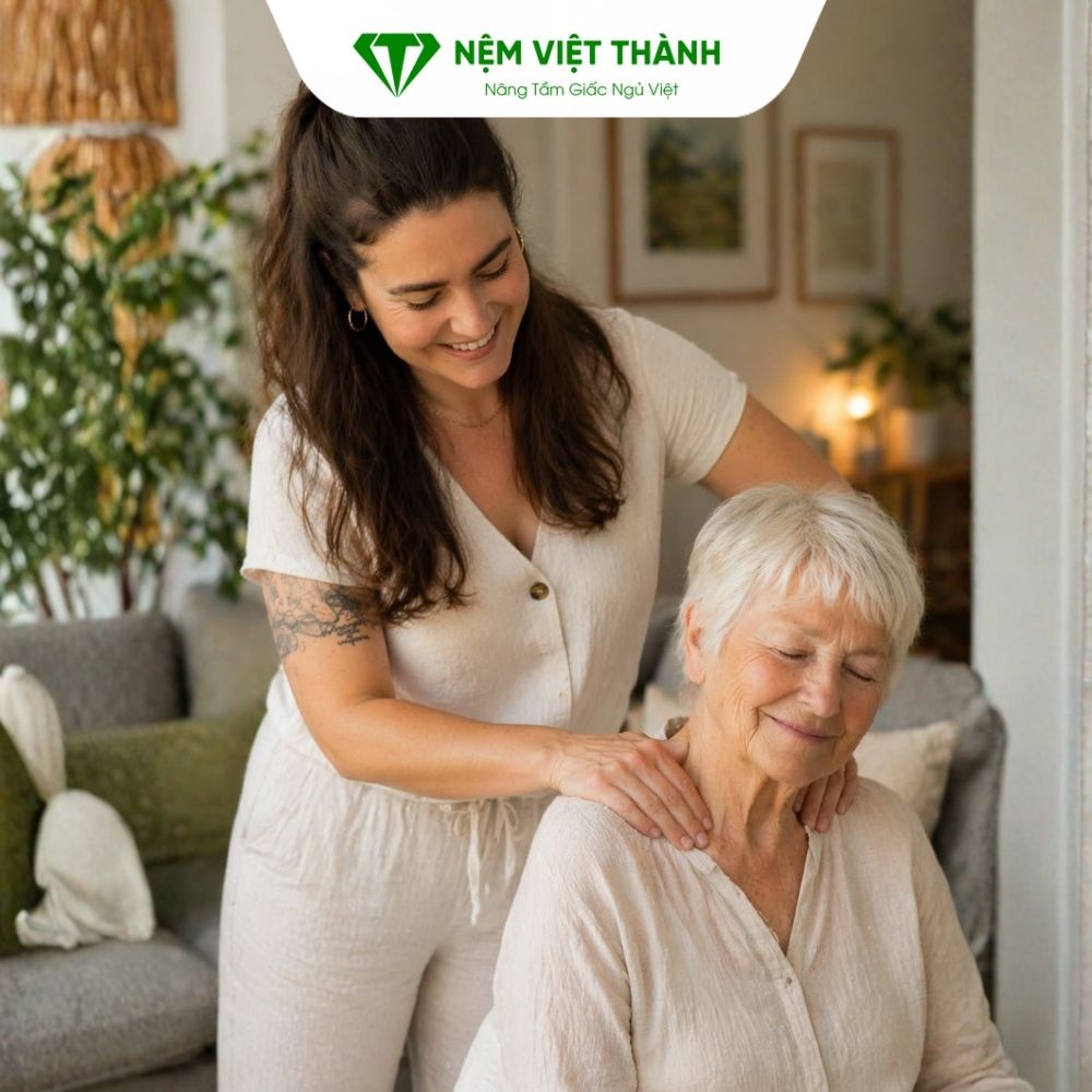 Xoa bóp thường xuyên giúp cải thiện giấc ngủ cho người già