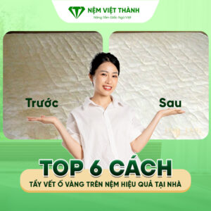 cach tay vet o vang tren nem 1